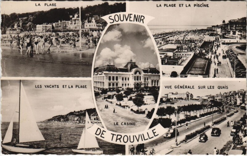 Carte postale ancienne Trouville souvenir