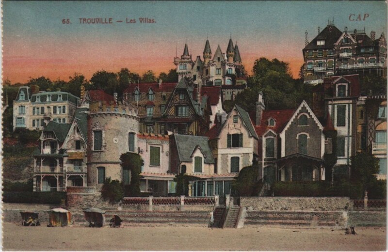 Carte postale ancienne Trouville Les Villas