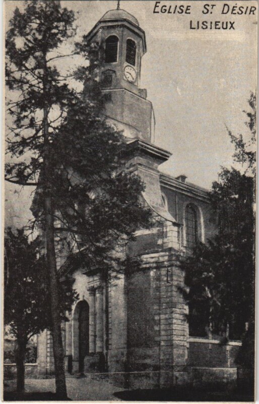 Carte postale ancienne Lisieux Eglise Saint Desir à Lisieux