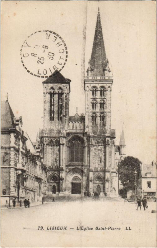 Carte postale ancienne Lisieux Eglise Saint Pierre à Lisieux
