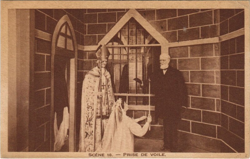 Carte postale ancienne Lisieux Diorama de Sainte-Therese de l'Enfant Jesus à Lisieux