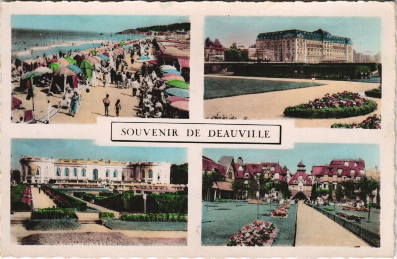 Carte postale ancienne Deauville souvenir à Deauville