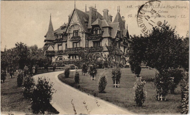 Carte postale ancienne Deauville Ferme du Coteau à Deauville