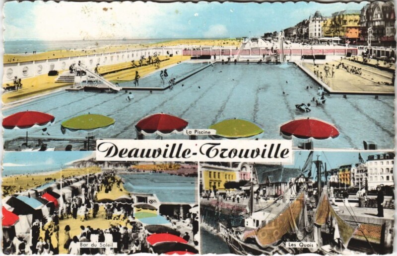 Carte postale ancienne Deauville souvenir à Deauville