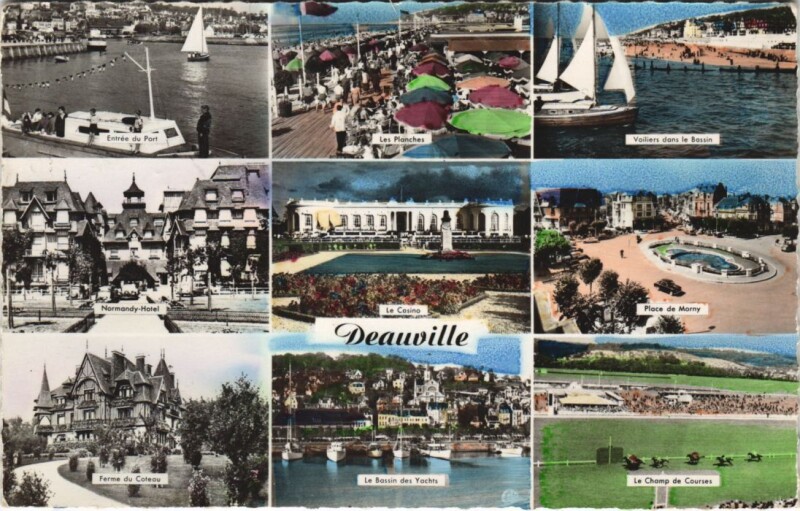 Carte postale ancienne Deauville souvenir à Deauville