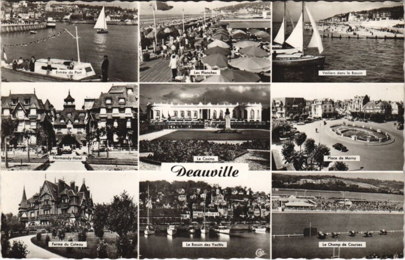 Carte postale ancienne Deauville souvenir à Deauville