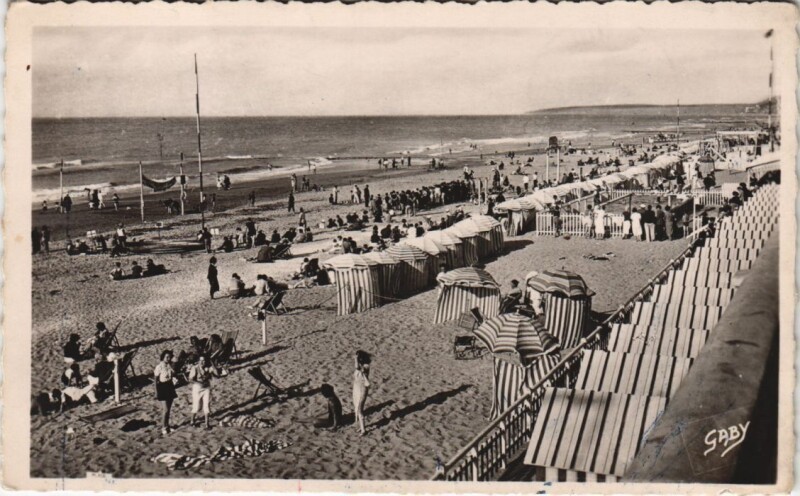 Carte postale ancienne Cabourg La Plage à Cabourg
