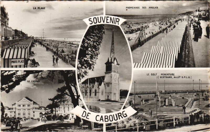 Carte postale ancienne Cabourg souvenir à Cabourg