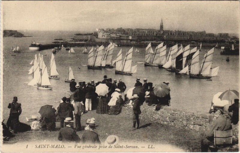 Carte postale ancienne Saint Malo vue generale à Saint-Malo
