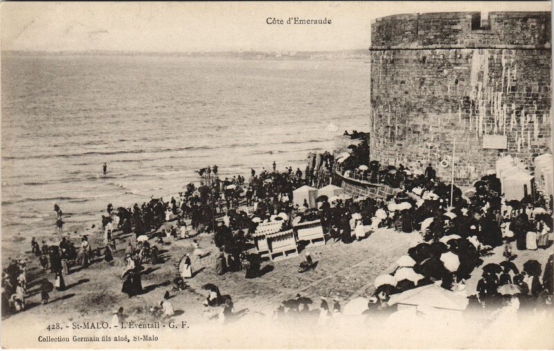 Carte postale ancienne Saint Malo Eventail à Saint-Malo