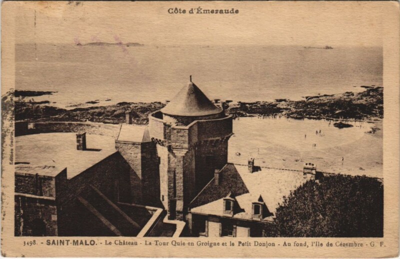 Carte postale ancienne Saint Malo Le Chateau à Saint-Malo