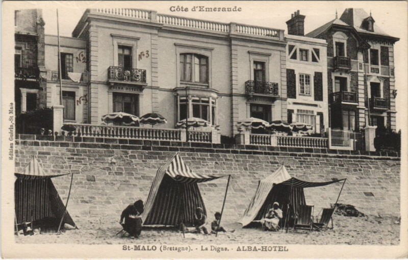 Carte postale ancienne Saint Malo Alba Hotel à Saint-Malo