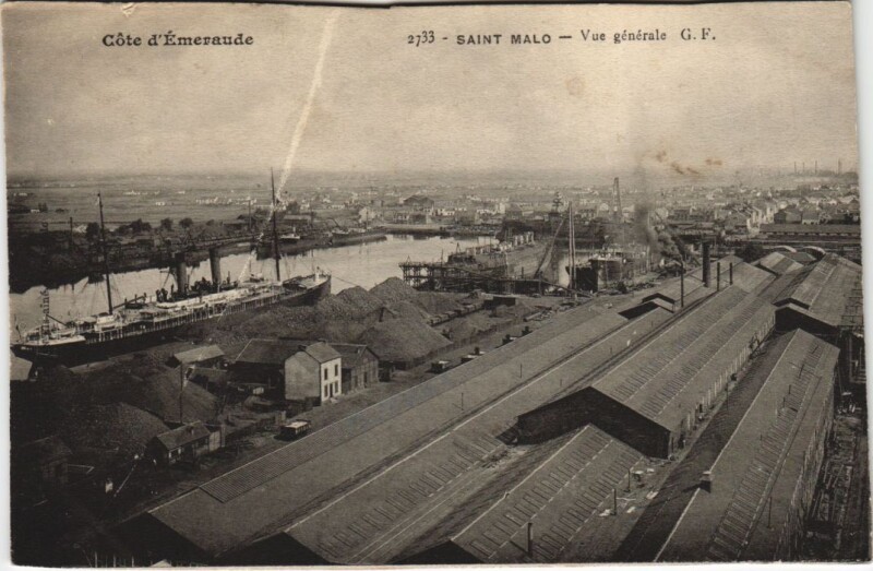 Carte postale ancienne Saint Malo vue generale à Saint-Malo
