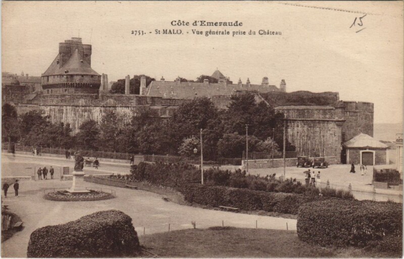 Carte postale ancienne Saint Malo vue generale à Saint-Malo