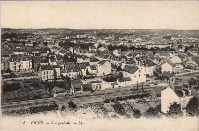Carte postale ancienne Vichy Vue Generale France à Vichy