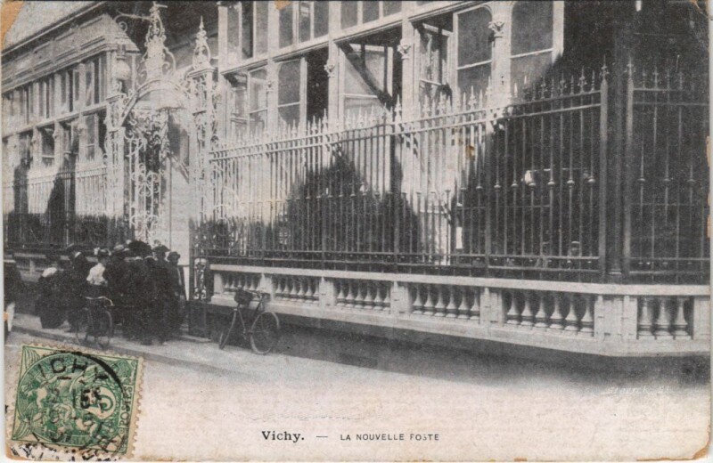 Carte postale ancienne Vichy La Nouvelle Poste France à Vichy