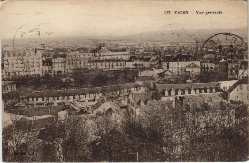Carte postale ancienne Vichy Vue Generale France à Vichy