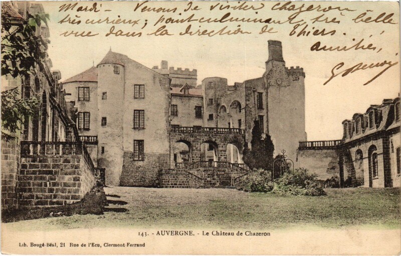 Carte postale ancienne Le Chateau de Chazeron
