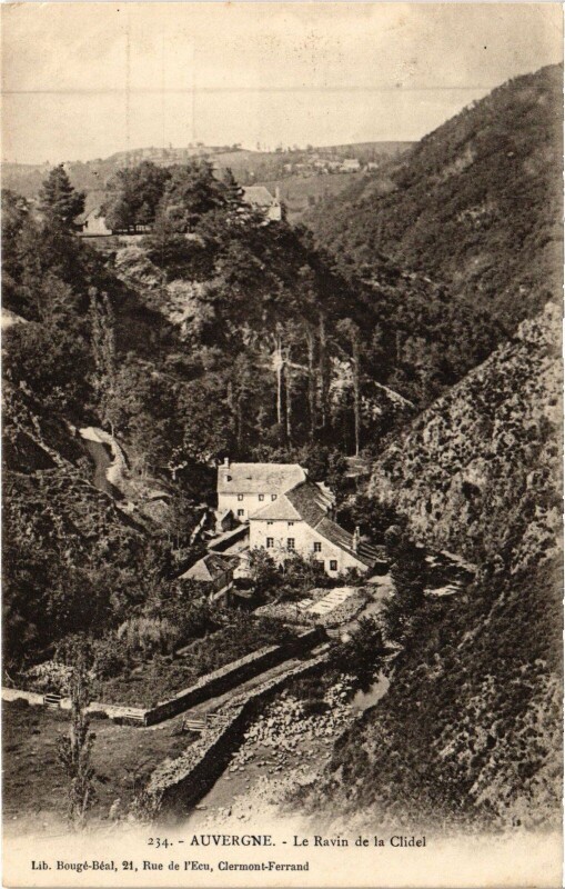 Carte postale ancienne Le Ravin de la Clidel