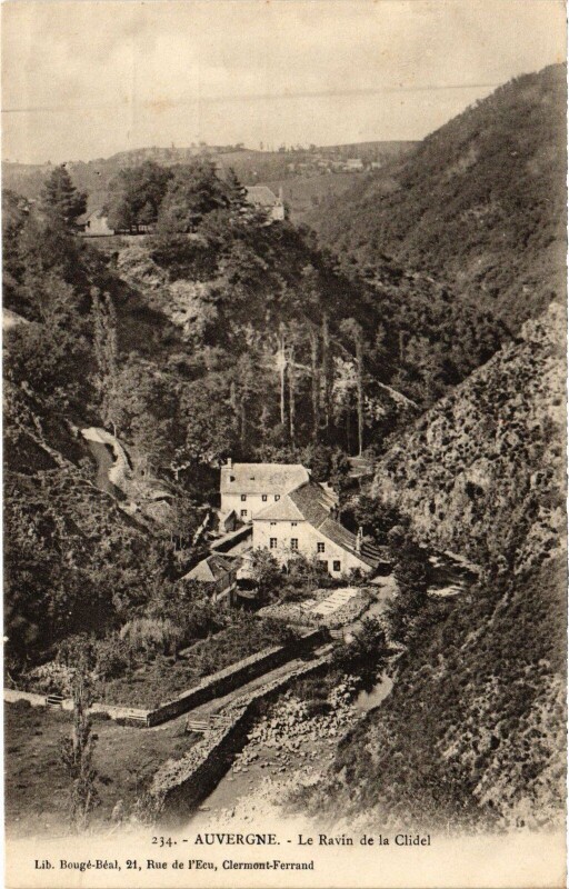 Carte postale ancienne Le Ravin de la Clidel