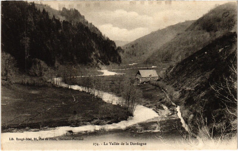 Carte postale ancienne La Vallee de la Dordogne