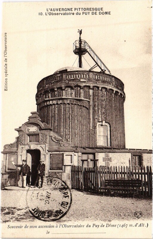 Carte postale ancienne L'Observatoire du Puy de Dome