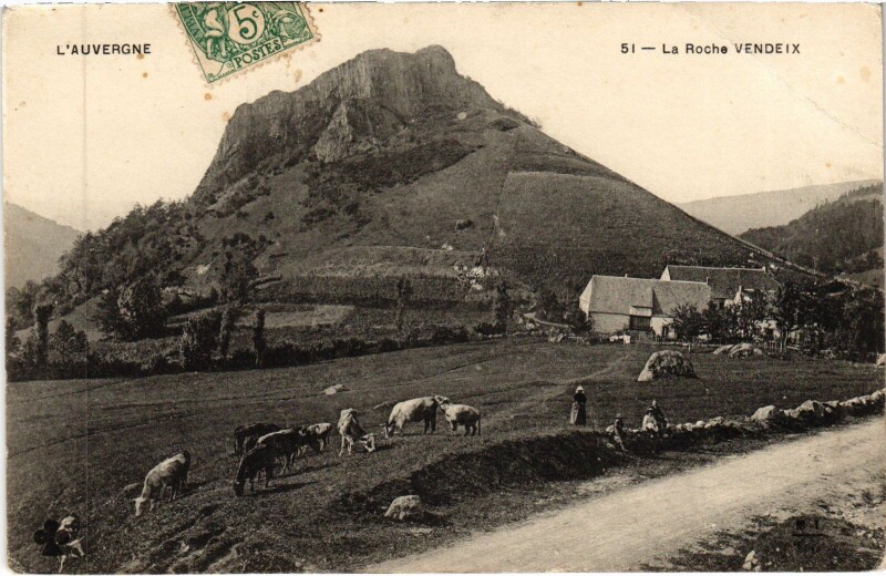 Carte postale ancienne La Roche Vendeix