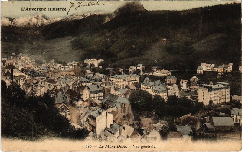 Carte postale ancienne Le Mont-Dore Vue Generale à Mont-Dore