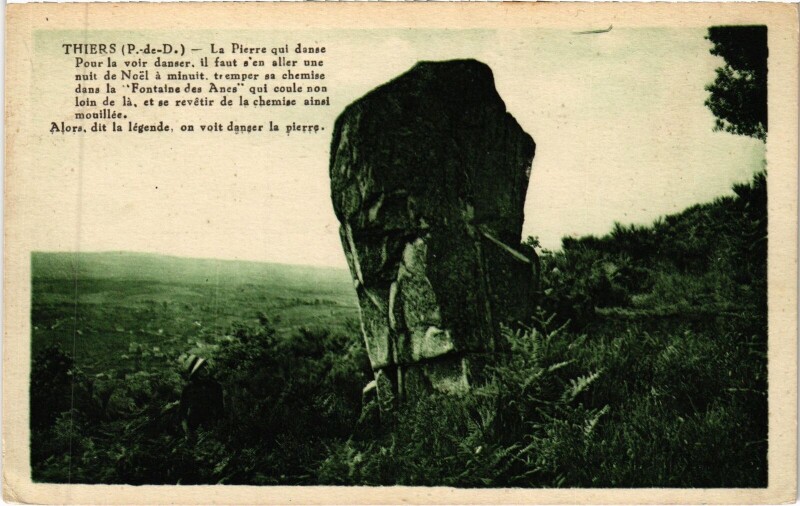 Carte postale ancienne Thiers Rock à Thiers