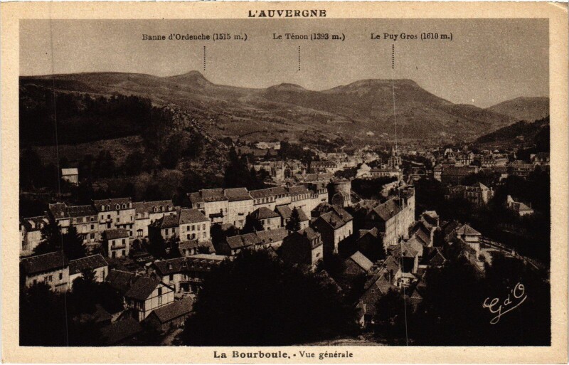 Carte postale ancienne La Bourboule Vue Generale à La Bourboule