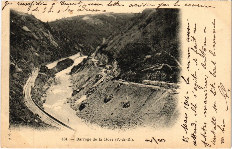 Carte postale ancienne Barrage de la Dore