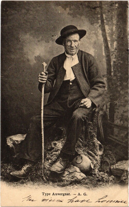 Carte postale ancienne Type Auvergnat