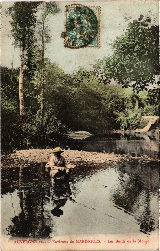Carte postale ancienne Maringues Env. - Les Bords de la Morge à Maringues