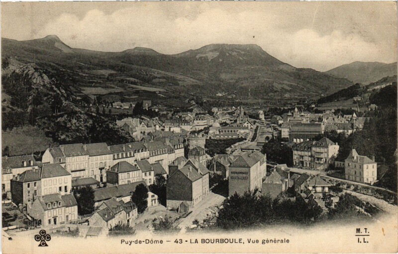 Carte postale ancienne La Bourboule Vue Generale à La Bourboule