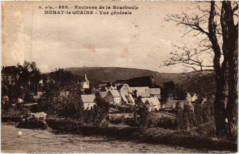 Carte postale ancienne Murat-le-Quaire Vue Generale à Murat-le-Quaire