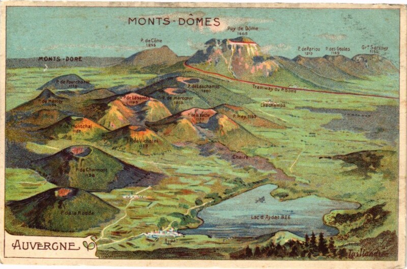 Carte postale ancienne Monts-Domes - Auvergne