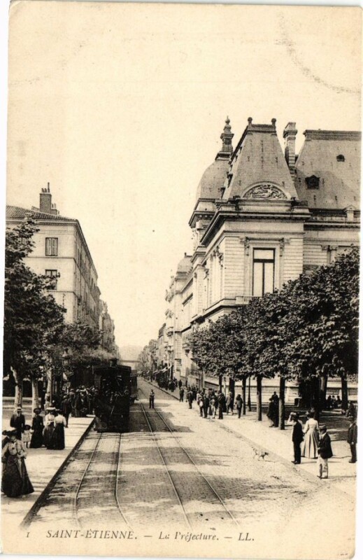 Carte postale ancienne Saint-Etienne - Le Préfecture à Saint-Étienne