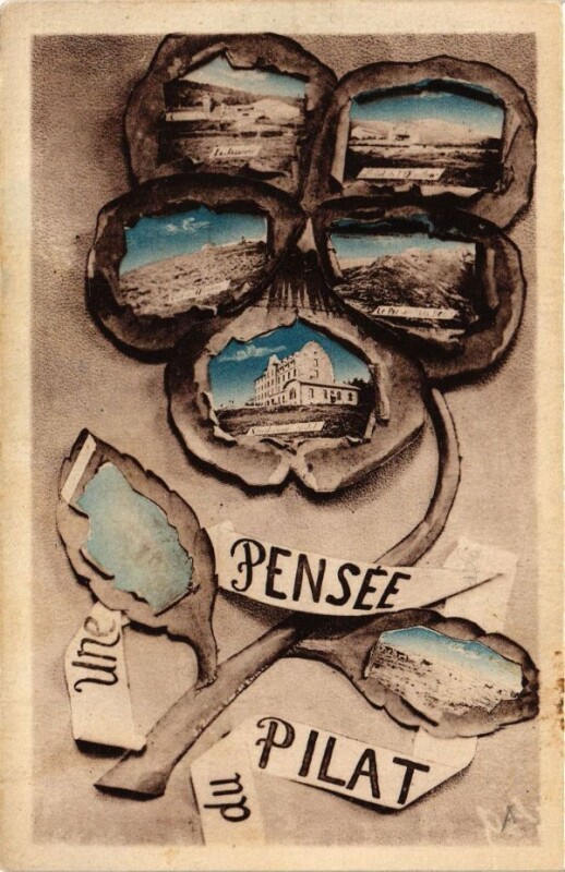 Carte postale ancienne Une Pensée du Pilat