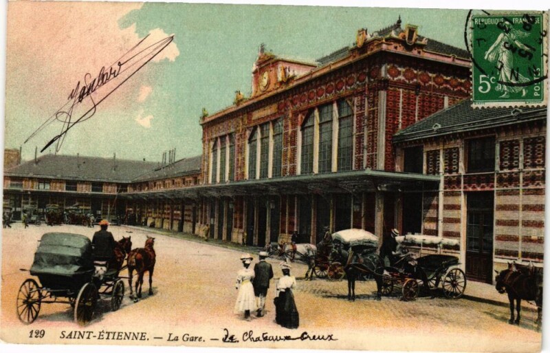 Carte postale ancienne Saint-Etienne-La Gare