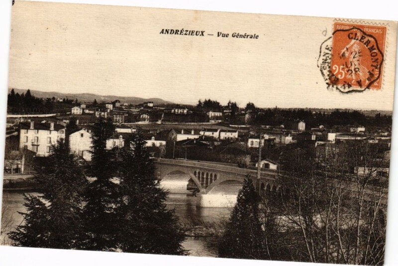 Carte postale ancienne Andrezieux - Vue Générale