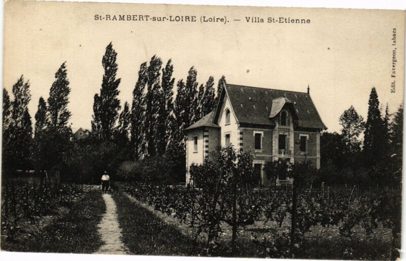 Carte postale ancienne Saint-Rambert-sur-Loire - Villa Saint-Etienne