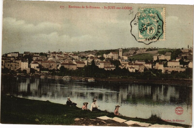Carte postale ancienne Environs de Saint-Etienne - Saint-Just-sur-Loire