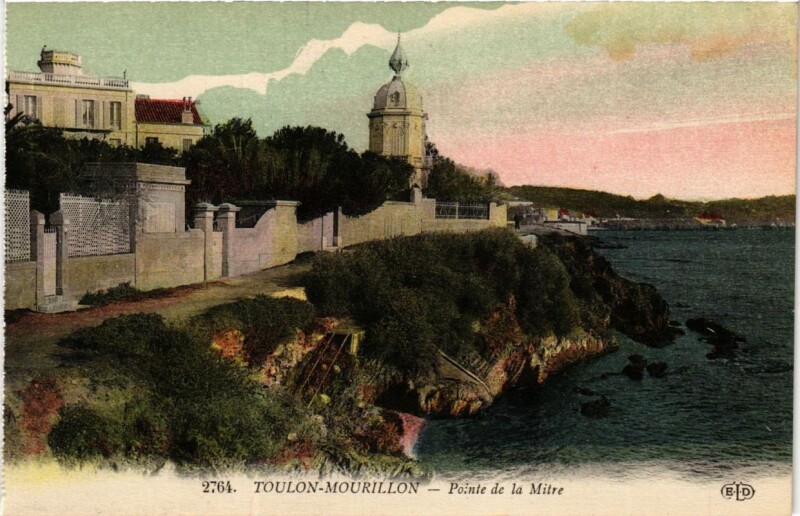 Carte postale ancienne Toulon Mourillon-Pont de la Mitre à Toulon