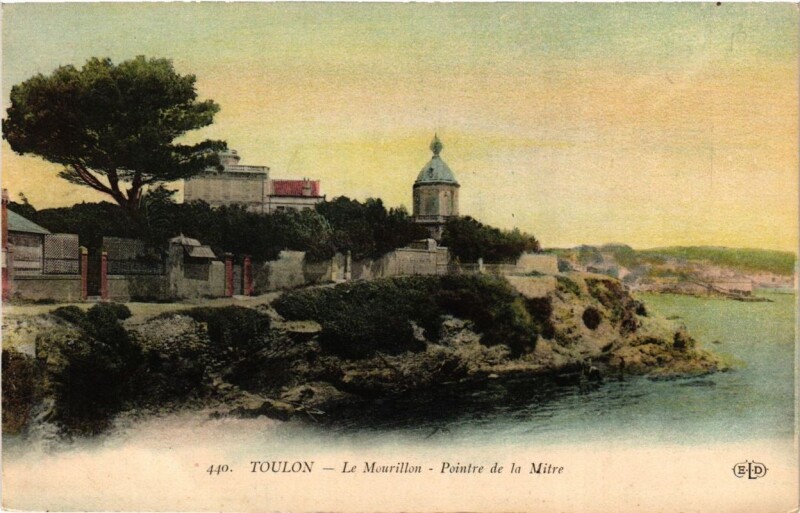 Carte postale ancienne Toulon Le Mourillon-Pointre de la Mitre à Toulon