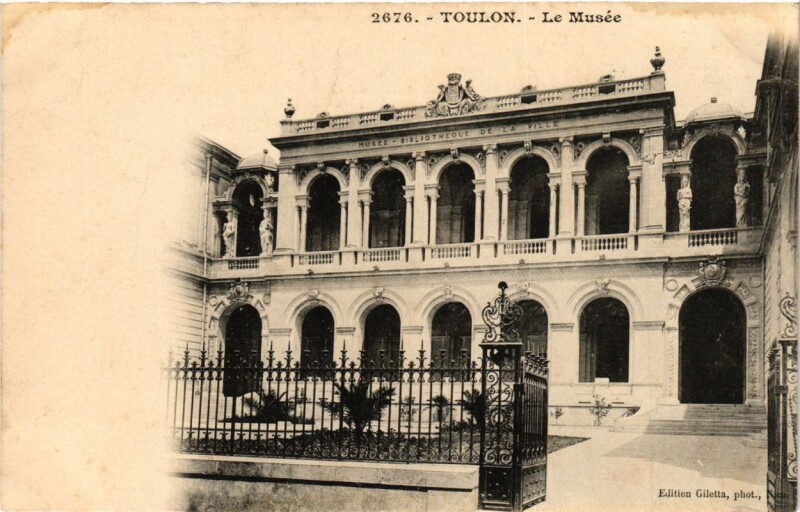 Carte postale ancienne Toulon Le Musée à Toulon