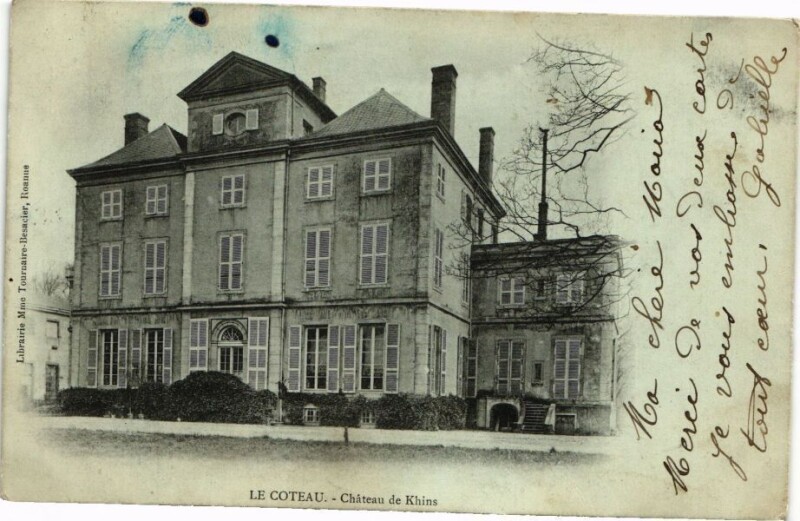Carte postale ancienne Le Coteau - Chateau de Khins au Coteau
