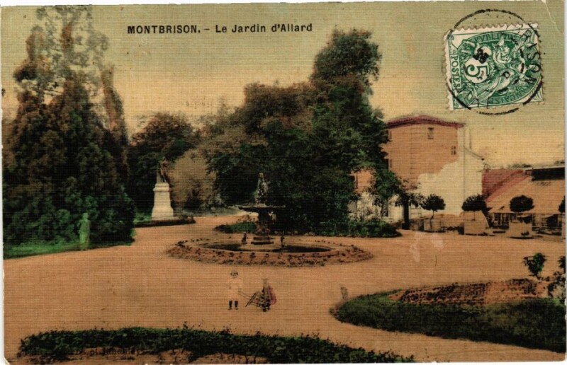 Carte postale ancienne Montbrison - Le Jardin d'Allard à Montbrison