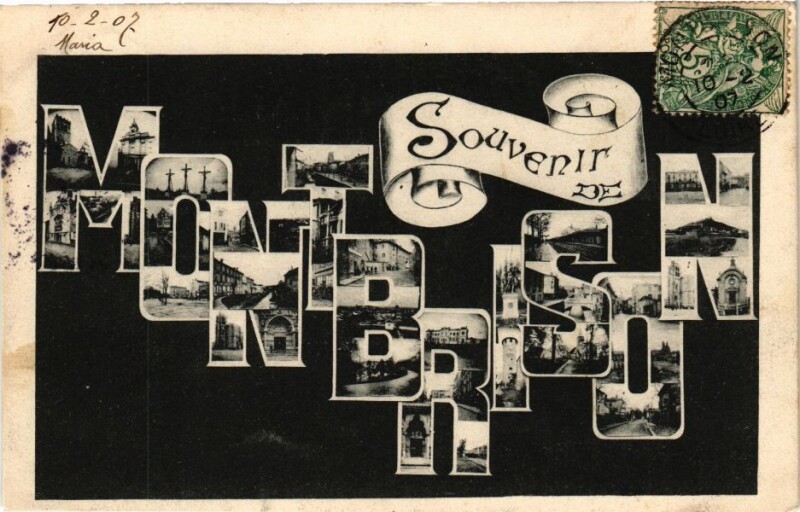 Carte postale ancienne Souvenir de Montbrison à Montbrison