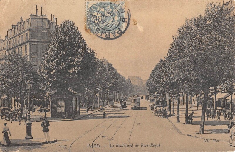 Carte postale ancienne Paris - Paris 13e - Le Boulevard De Port Royal - cliché rare à Paris 13e
