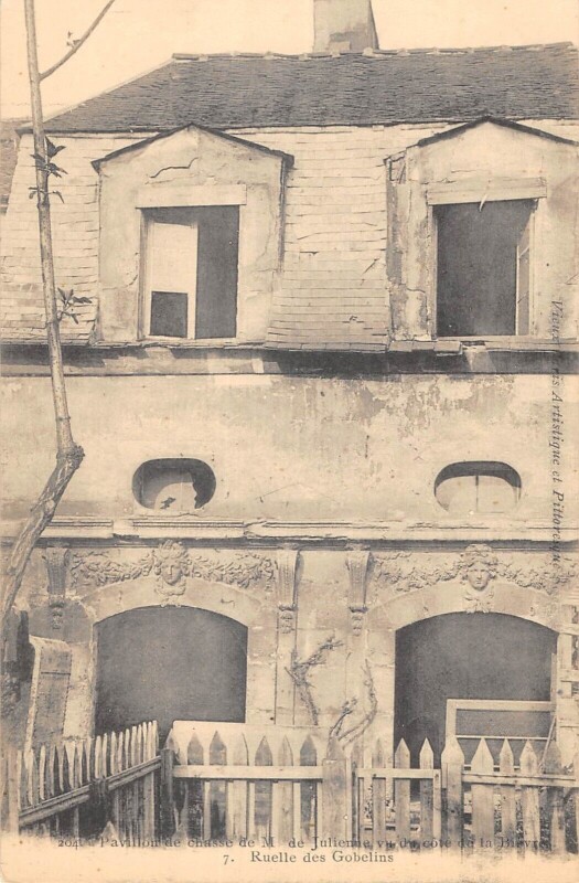 Carte postale ancienne Paris - Paris 13e - Pavillon De Chasse De M.de Julienne Vu Du Cote Bievre à Paris 13e